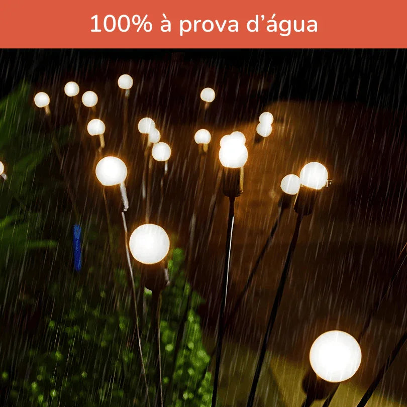 Vaga-lumes Solares: Magia e Brilho para Seu Jardim (10 Luzes!)