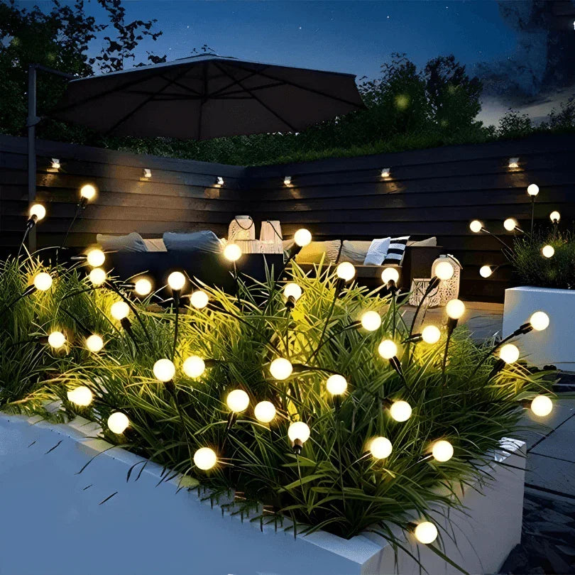 Vaga-lumes Solares: Magia e Brilho para Seu Jardim (10 Luzes!)