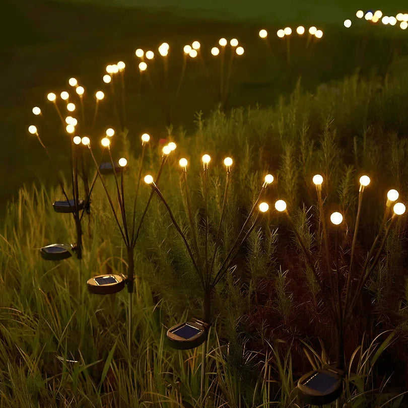 Vaga-lumes Solares: Magia e Brilho para Seu Jardim (10 Luzes!)