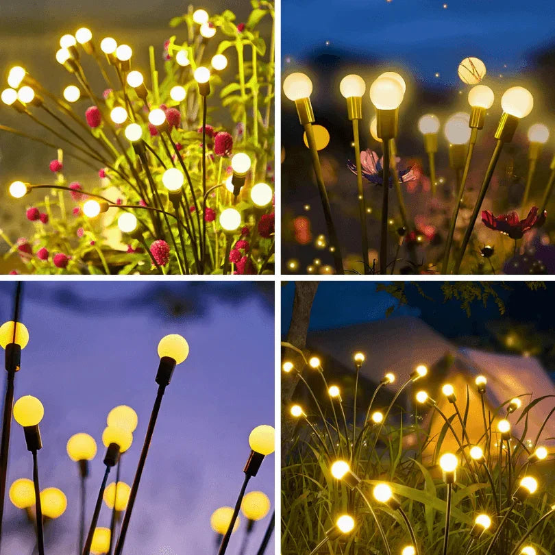 Vaga-lumes Solares: Magia e Brilho para Seu Jardim (10 Luzes!)