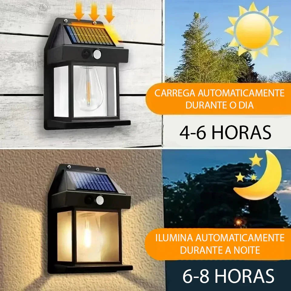 Lâmpada Solar PowerLight: Iluminação Inteligente e Segura para Seu Jardim